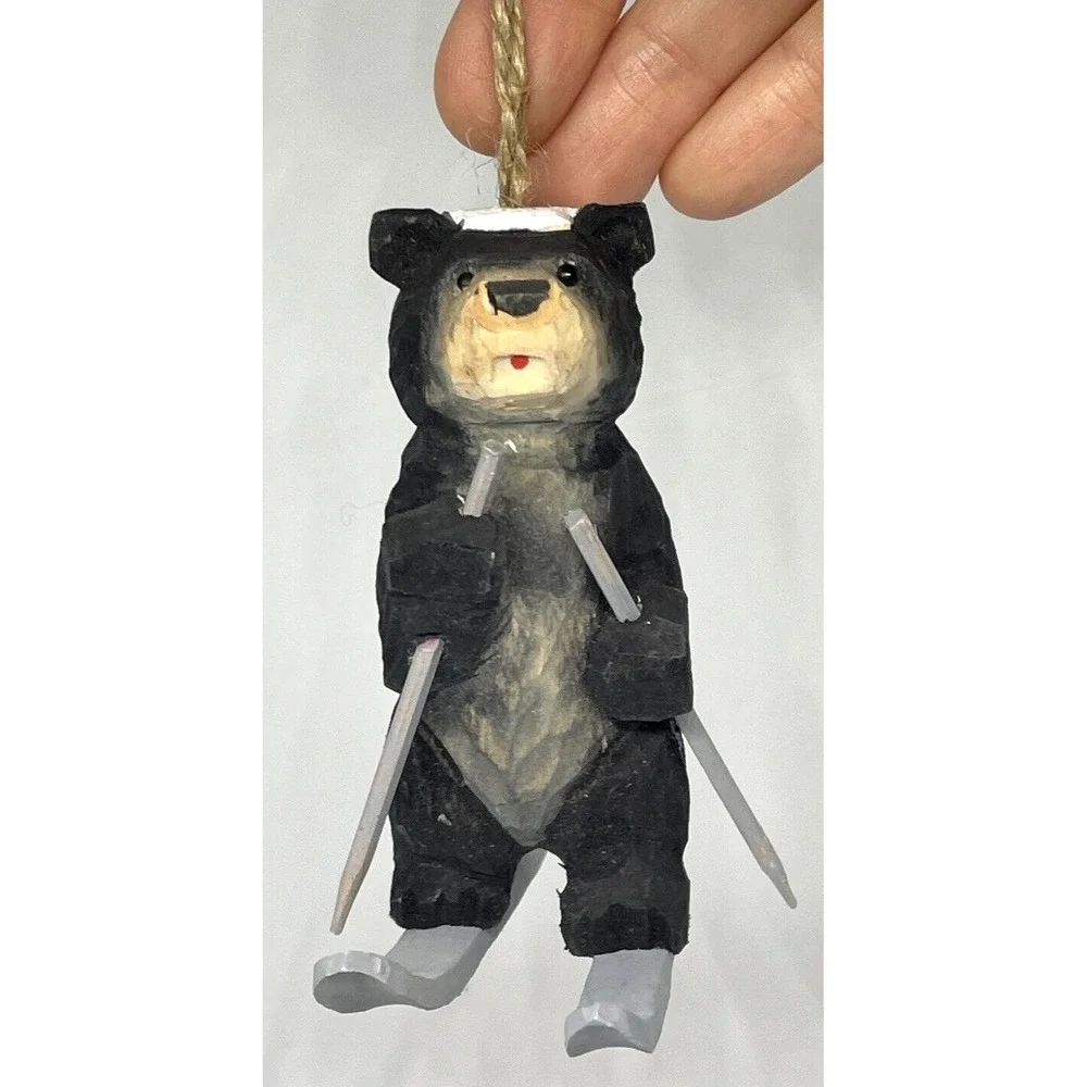 Black Bear Polar Bear Alaska Christmas‎ Ornaments LOT of 7